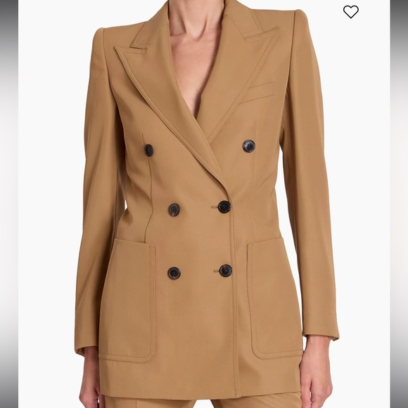 NWT Dries Van Noten Double-Breasted Wool-Blend Jacket - Picture 11 of 15